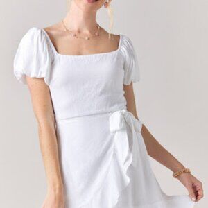 BRAND NEW! FRANCESCA'S Mariabella Bow Waist Mini Wrap Dress